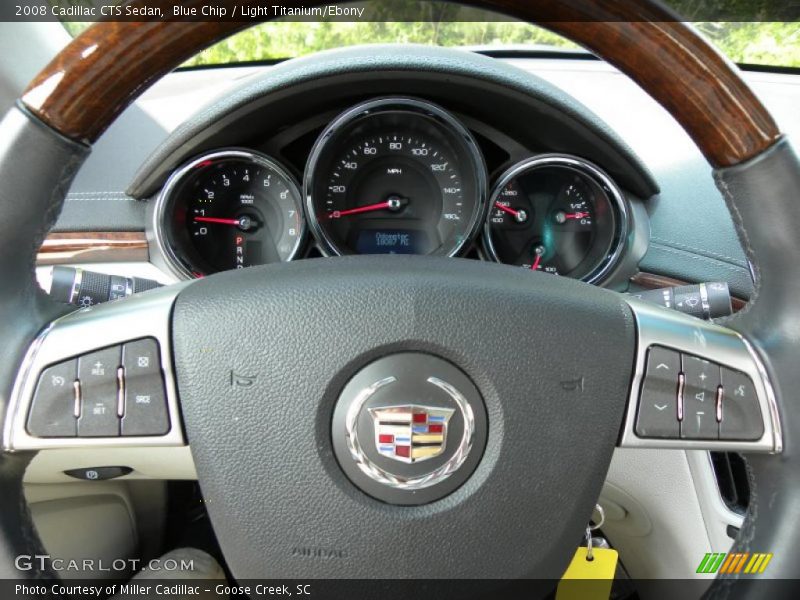Blue Chip / Light Titanium/Ebony 2008 Cadillac CTS Sedan