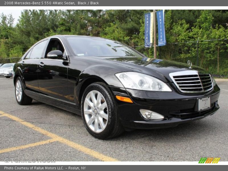Black / Black 2008 Mercedes-Benz S 550 4Matic Sedan
