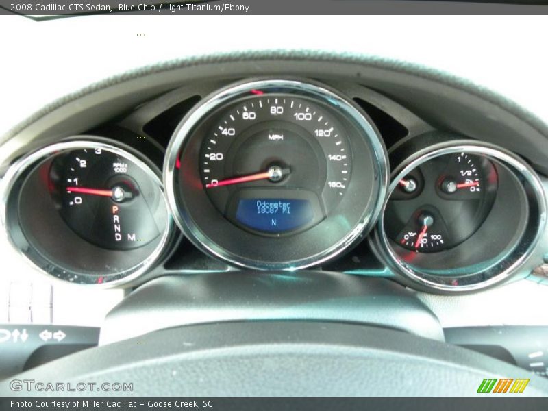 Blue Chip / Light Titanium/Ebony 2008 Cadillac CTS Sedan