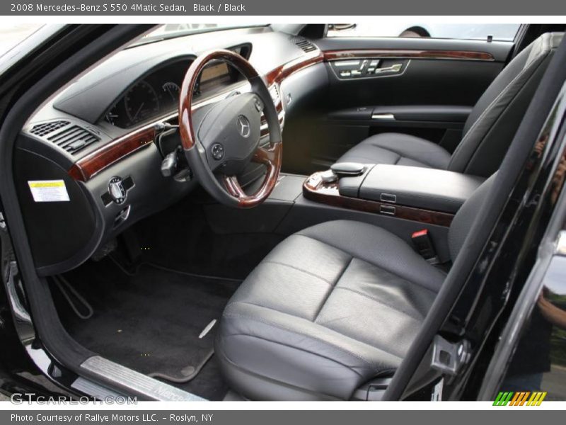 Black / Black 2008 Mercedes-Benz S 550 4Matic Sedan