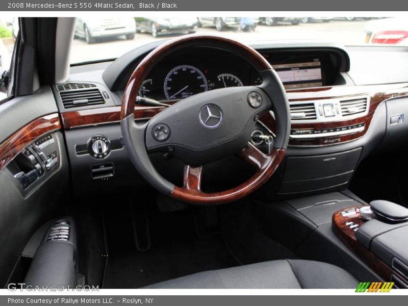 Black / Black 2008 Mercedes-Benz S 550 4Matic Sedan