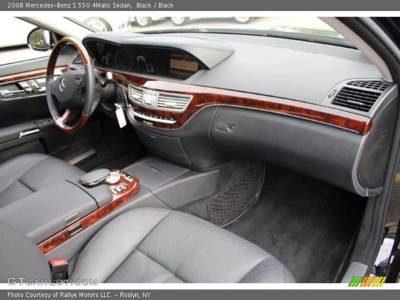 Black / Black 2008 Mercedes-Benz S 550 4Matic Sedan