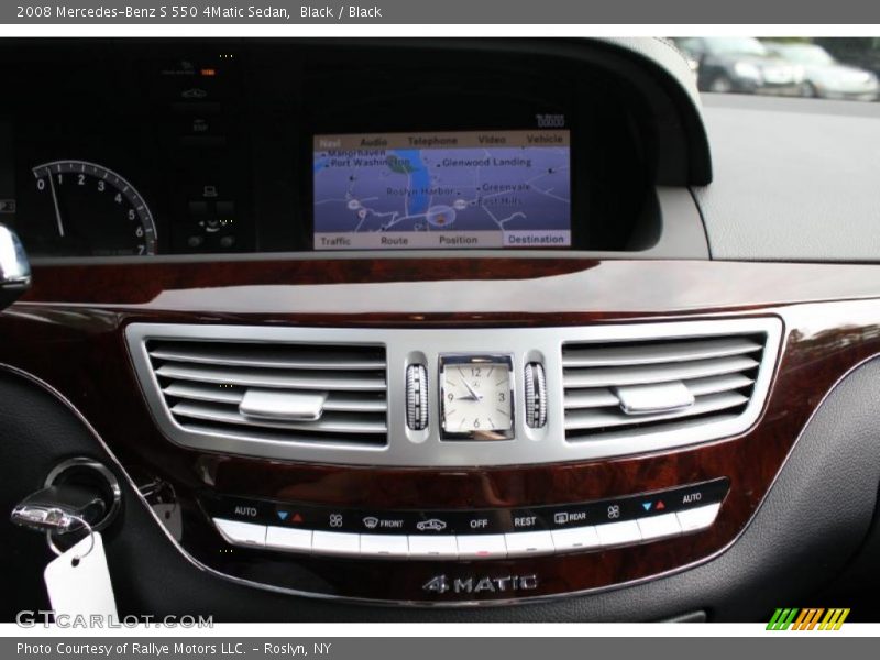 Black / Black 2008 Mercedes-Benz S 550 4Matic Sedan