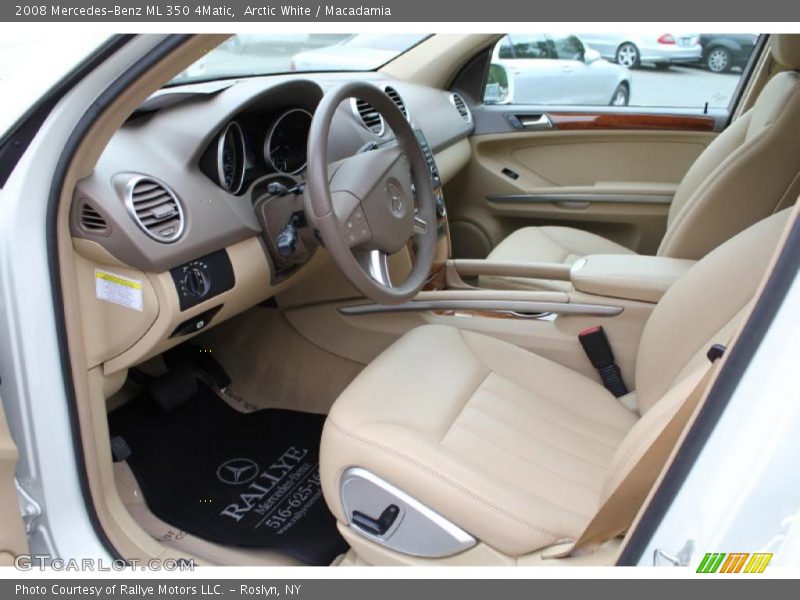 Arctic White / Macadamia 2008 Mercedes-Benz ML 350 4Matic