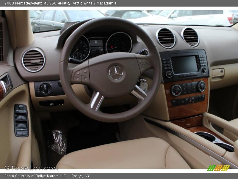 Arctic White / Macadamia 2008 Mercedes-Benz ML 350 4Matic