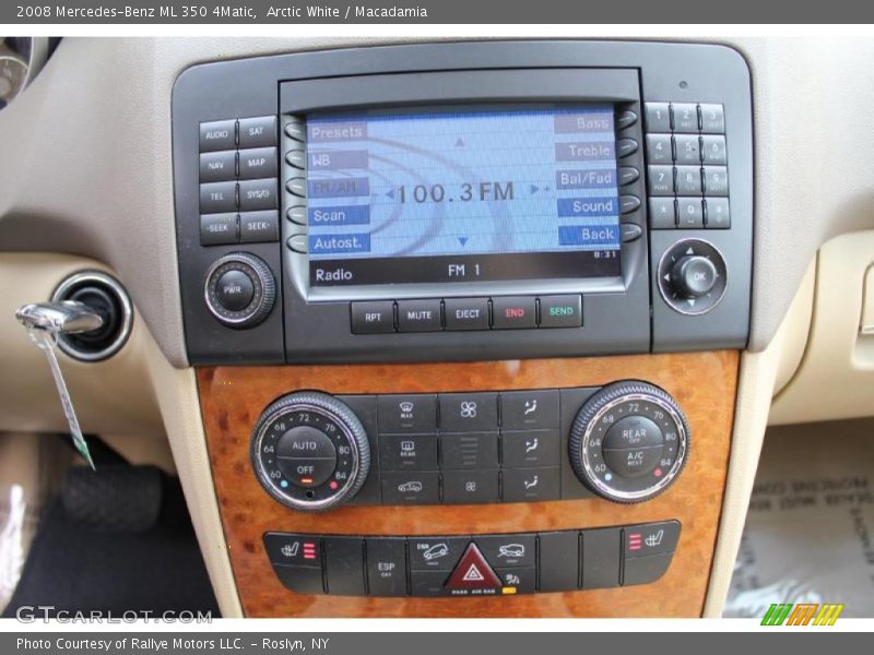 Arctic White / Macadamia 2008 Mercedes-Benz ML 350 4Matic