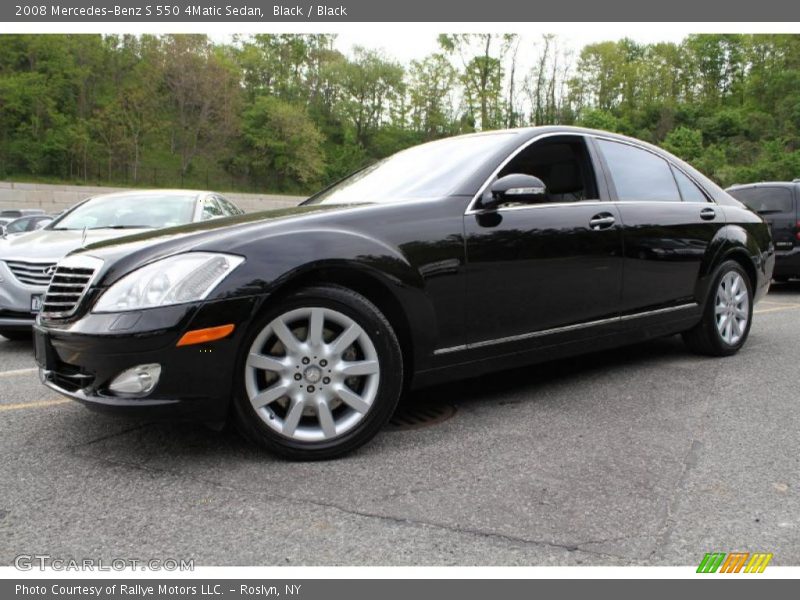 Black / Black 2008 Mercedes-Benz S 550 4Matic Sedan