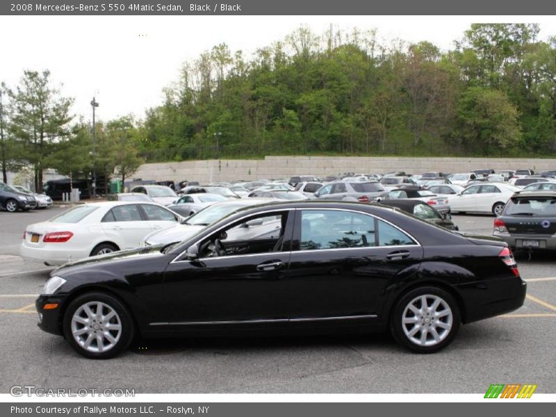 Black / Black 2008 Mercedes-Benz S 550 4Matic Sedan