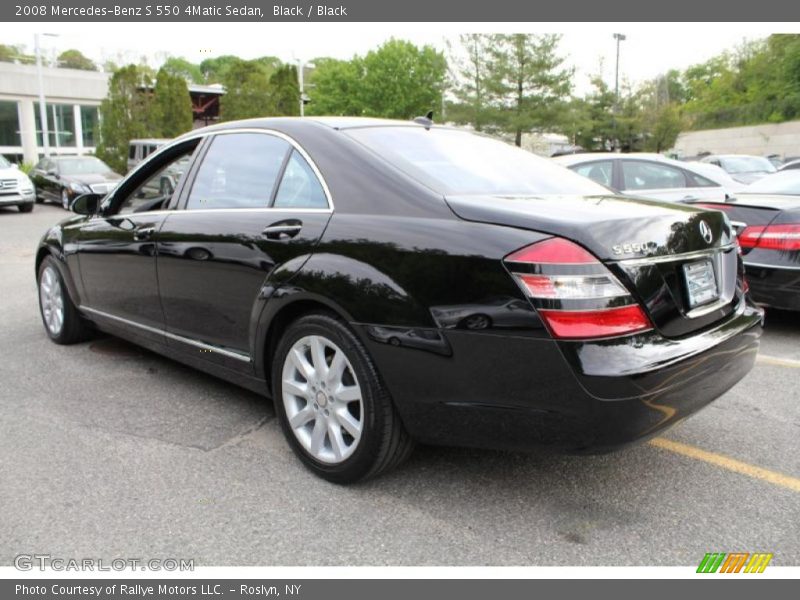 Black / Black 2008 Mercedes-Benz S 550 4Matic Sedan