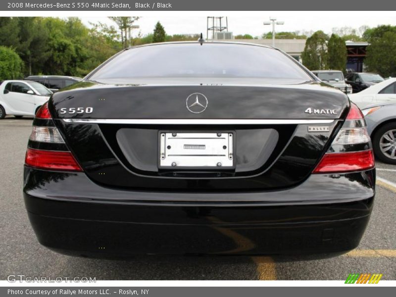 Black / Black 2008 Mercedes-Benz S 550 4Matic Sedan