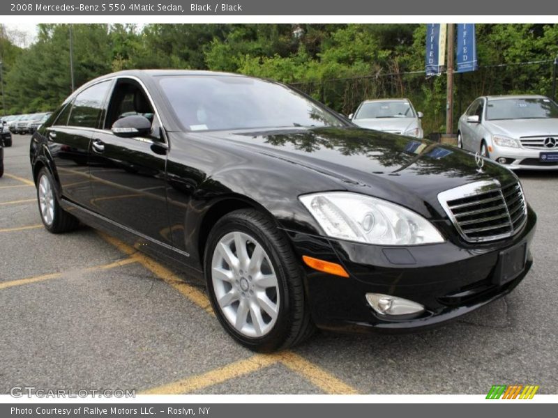 Black / Black 2008 Mercedes-Benz S 550 4Matic Sedan