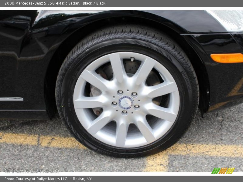 Black / Black 2008 Mercedes-Benz S 550 4Matic Sedan