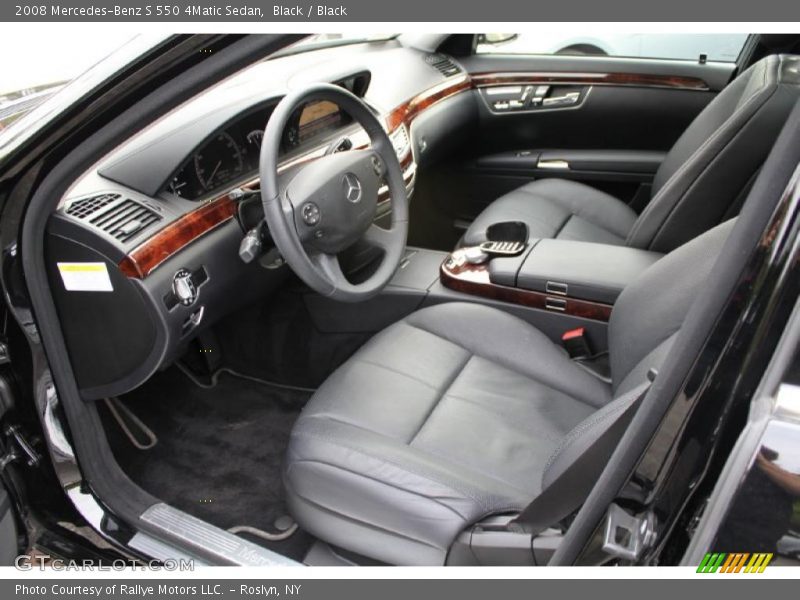 Black / Black 2008 Mercedes-Benz S 550 4Matic Sedan