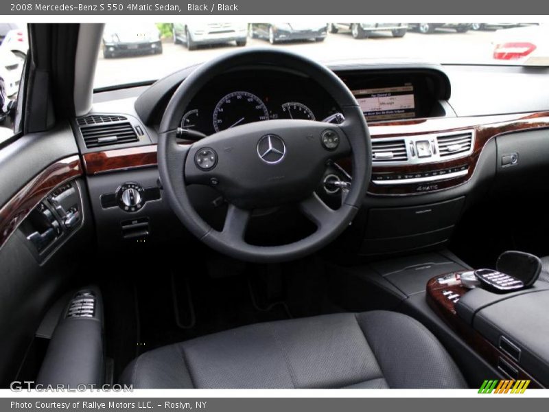 Black / Black 2008 Mercedes-Benz S 550 4Matic Sedan