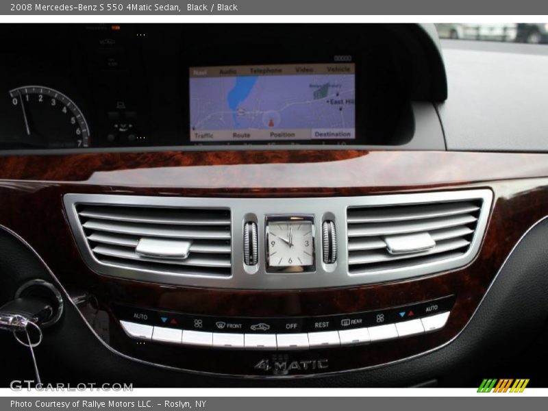 Black / Black 2008 Mercedes-Benz S 550 4Matic Sedan
