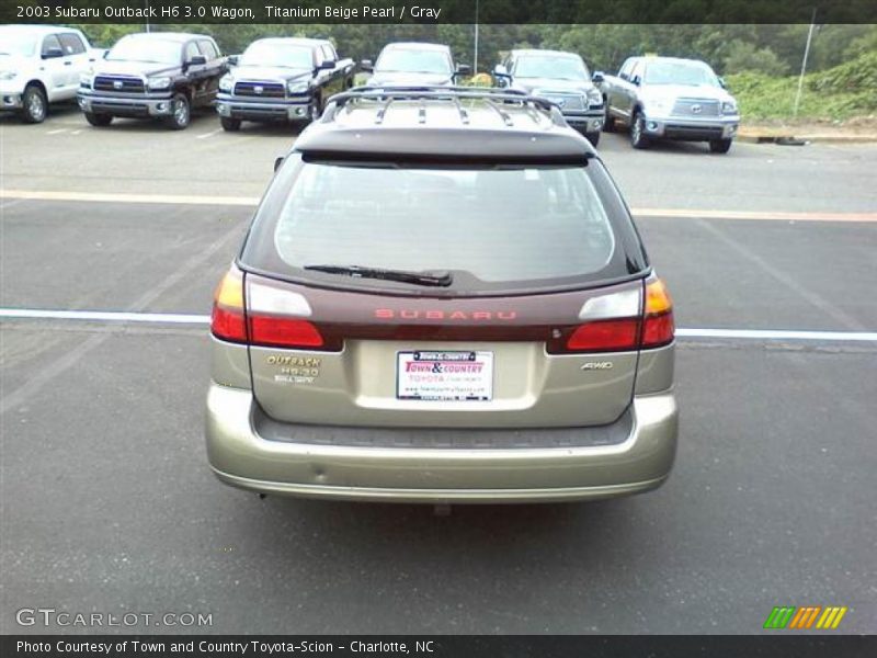 Titanium Beige Pearl / Gray 2003 Subaru Outback H6 3.0 Wagon