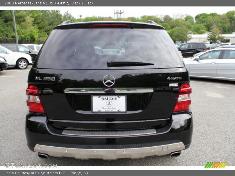 Black / Black 2008 Mercedes-Benz ML 350 4Matic