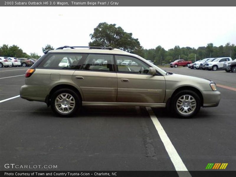 Titanium Beige Pearl / Gray 2003 Subaru Outback H6 3.0 Wagon