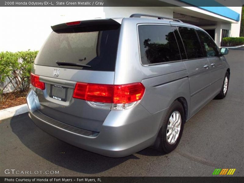 Slate Green Metallic / Gray 2008 Honda Odyssey EX-L