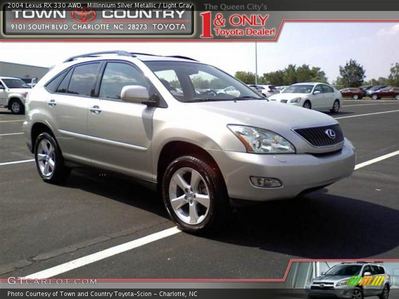 Millinnium Silver Metallic / Light Gray 2004 Lexus RX 330 AWD