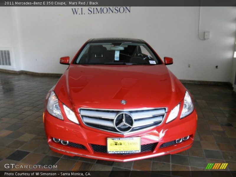 Mars Red / Black 2011 Mercedes-Benz E 350 Coupe