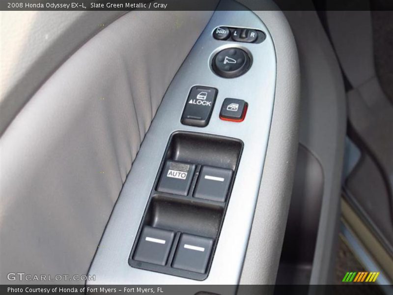 Slate Green Metallic / Gray 2008 Honda Odyssey EX-L