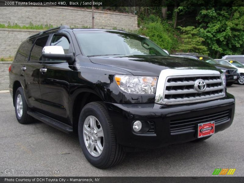 Black / Sand Beige 2008 Toyota Sequoia Limited 4WD