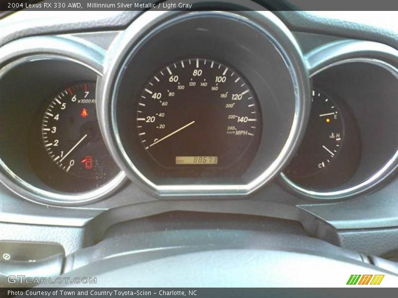 Millinnium Silver Metallic / Light Gray 2004 Lexus RX 330 AWD