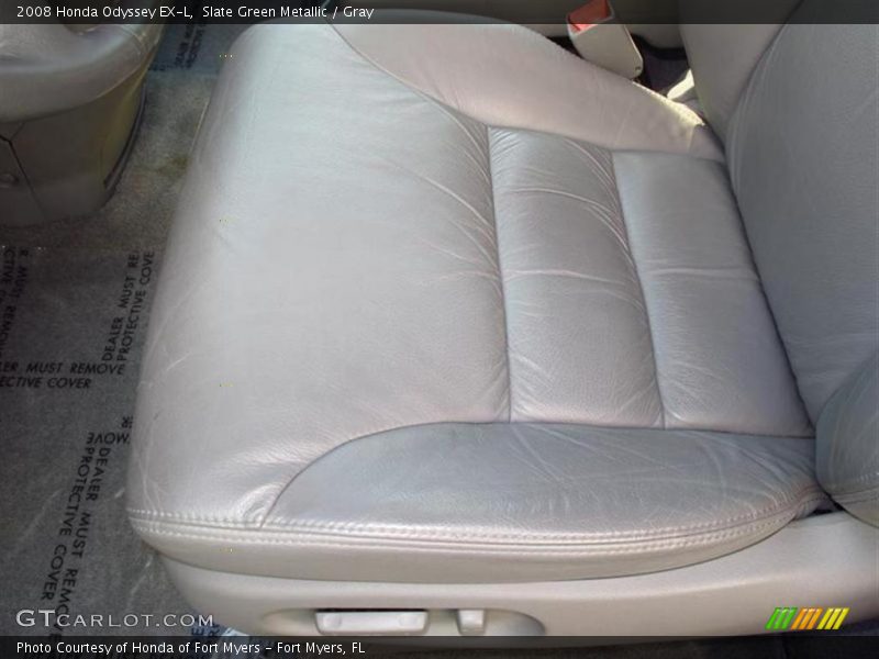Slate Green Metallic / Gray 2008 Honda Odyssey EX-L