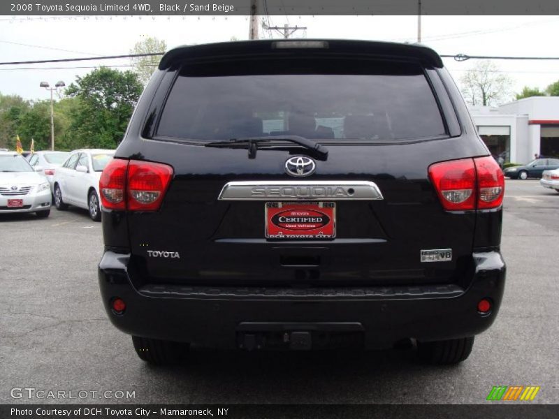 Black / Sand Beige 2008 Toyota Sequoia Limited 4WD