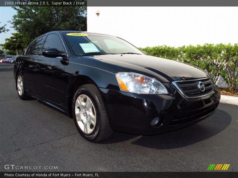 Super Black / Frost 2003 Nissan Altima 2.5 S