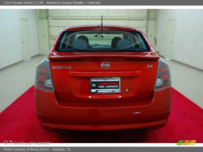 Anodized Orange Metallic / Charcoal 2010 Nissan Sentra 2.0 SR