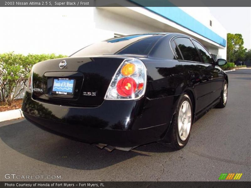 Super Black / Frost 2003 Nissan Altima 2.5 S