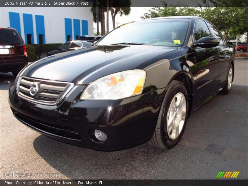Super Black / Frost 2003 Nissan Altima 2.5 S