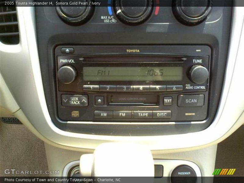 Sonora Gold Pearl / Ivory 2005 Toyota Highlander I4