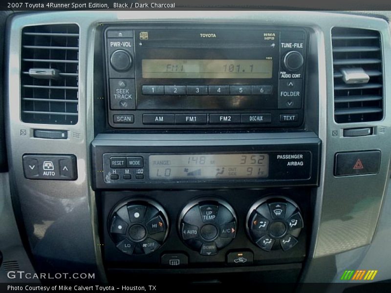 Black / Dark Charcoal 2007 Toyota 4Runner Sport Edition