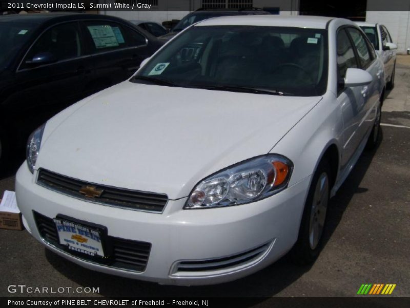 Summit White / Gray 2011 Chevrolet Impala LS