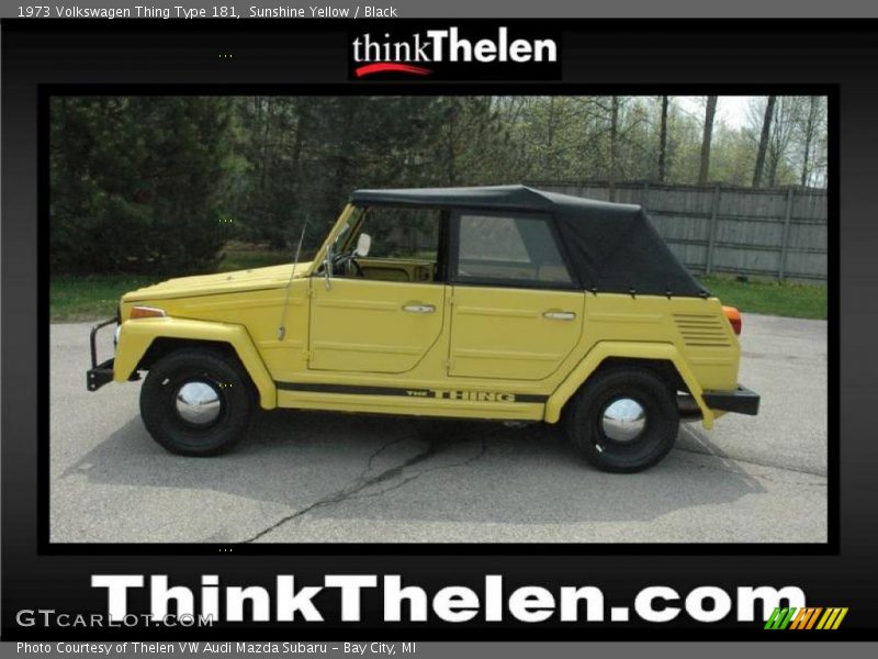Sunshine Yellow / Black 1973 Volkswagen Thing Type 181