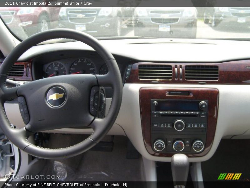 Summit White / Gray 2011 Chevrolet Impala LS