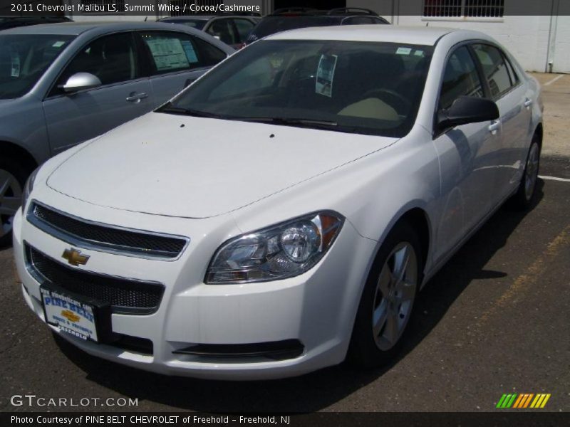 Summit White / Cocoa/Cashmere 2011 Chevrolet Malibu LS