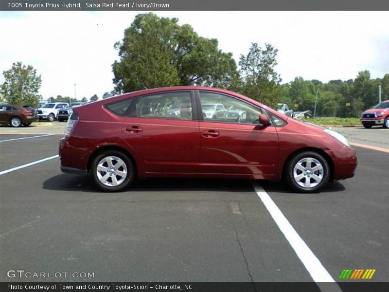 Salsa Red Pearl / Ivory/Brown 2005 Toyota Prius Hybrid