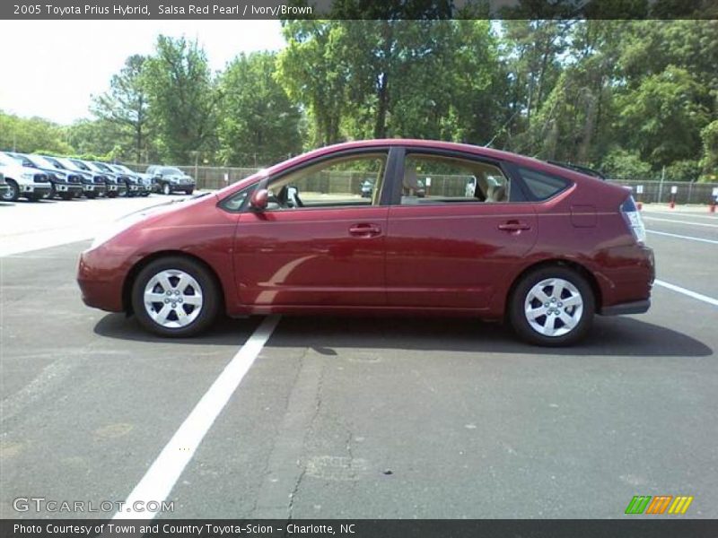 Salsa Red Pearl / Ivory/Brown 2005 Toyota Prius Hybrid