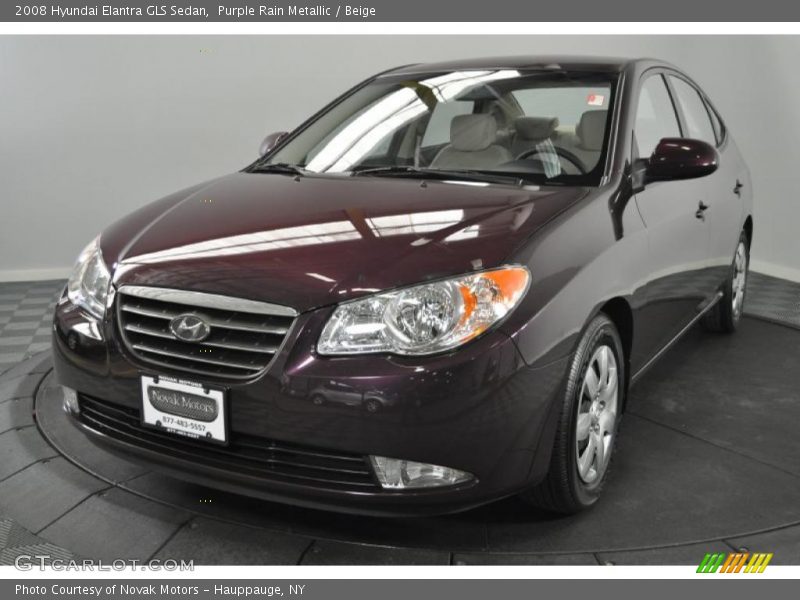 Purple Rain Metallic / Beige 2008 Hyundai Elantra GLS Sedan