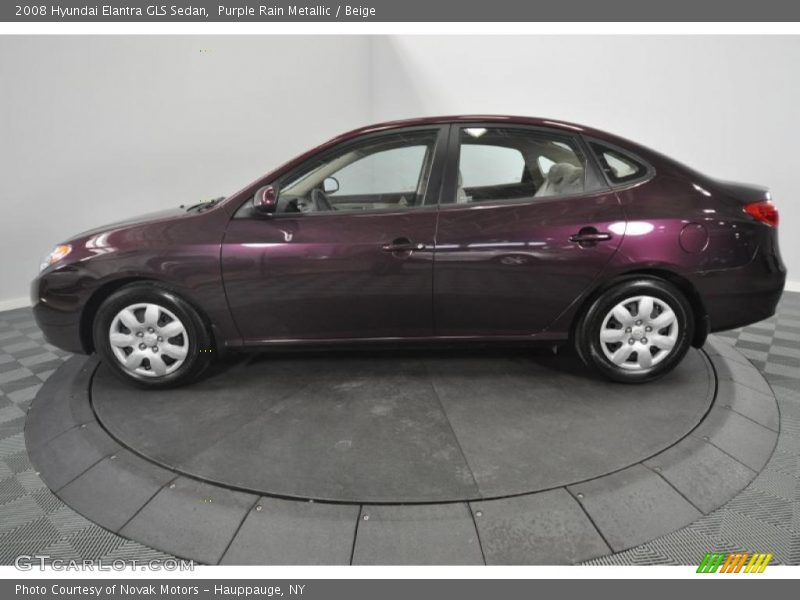 Purple Rain Metallic / Beige 2008 Hyundai Elantra GLS Sedan