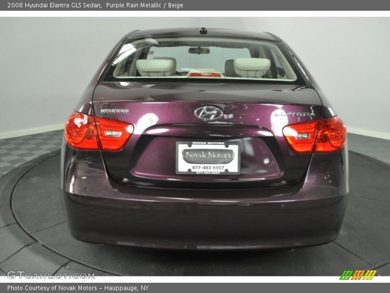 Purple Rain Metallic / Beige 2008 Hyundai Elantra GLS Sedan