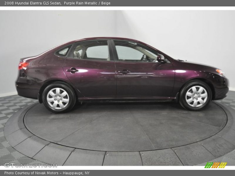 Purple Rain Metallic / Beige 2008 Hyundai Elantra GLS Sedan