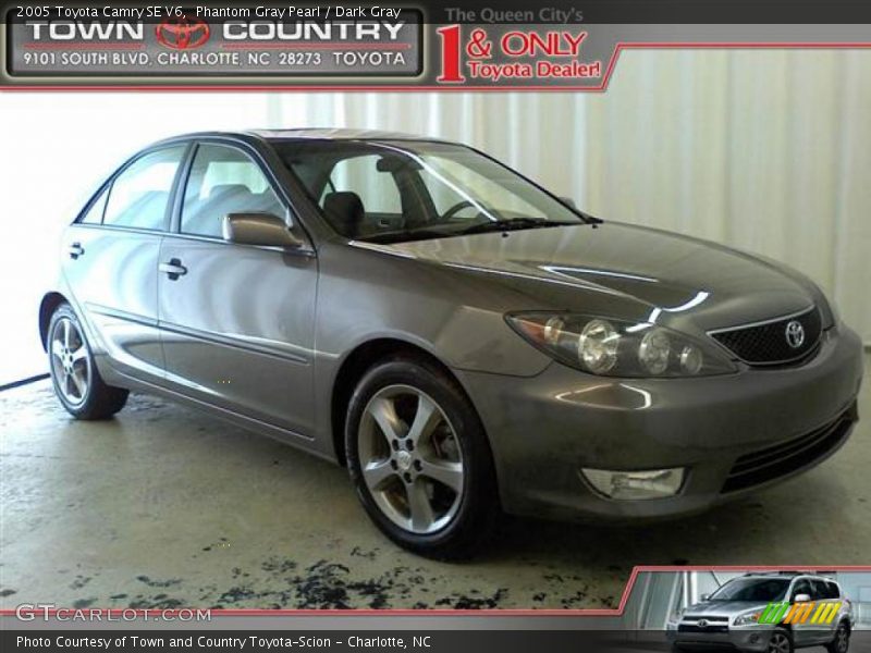 Phantom Gray Pearl / Dark Gray 2005 Toyota Camry SE V6