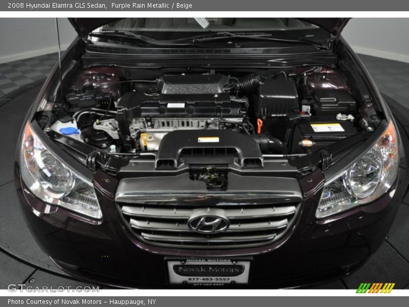 Purple Rain Metallic / Beige 2008 Hyundai Elantra GLS Sedan