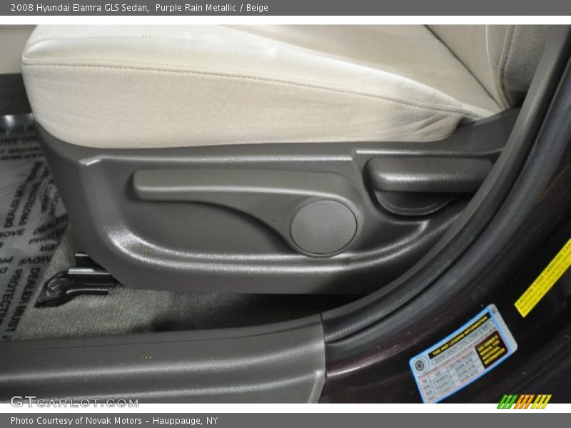 Purple Rain Metallic / Beige 2008 Hyundai Elantra GLS Sedan