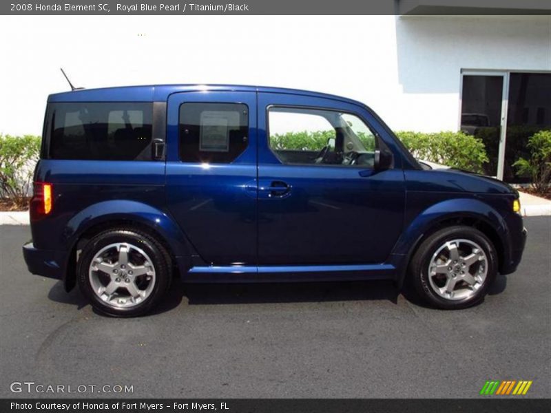 Royal Blue Pearl / Titanium/Black 2008 Honda Element SC